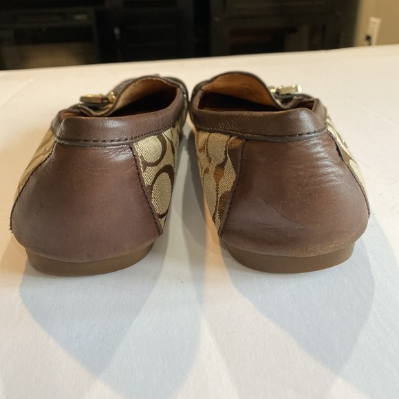Coach Flores A2160 Women's Brown Casual Slip On Buckle Loafer Flats Size 9.5B - Picture 3 of 13